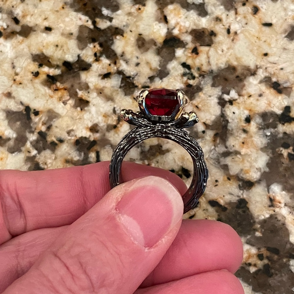 Solid Sterling Silver Stamped 925 Two-Tone Silver… - image 5